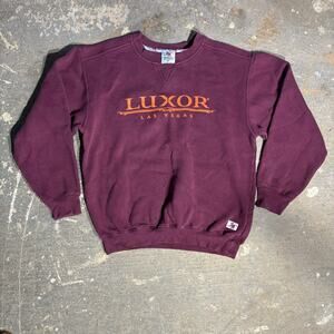 Vintage Sportco Authentic Luxor Las Vegas Mens Crewneck Casino Gambling Size S